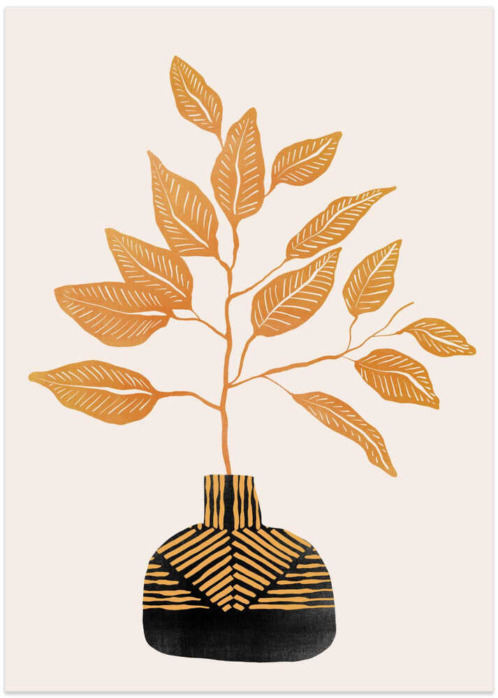 Tribal Vase By Catsanddotz 32 X 40 Inches