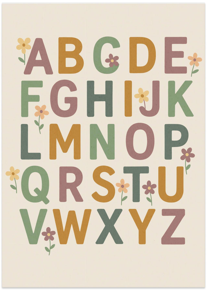 Floral Alphabet Joy
