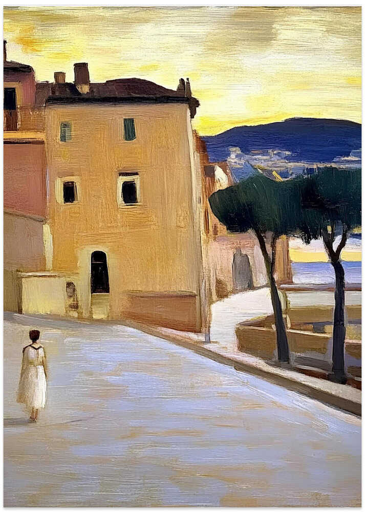 Woman Walking Down the Street