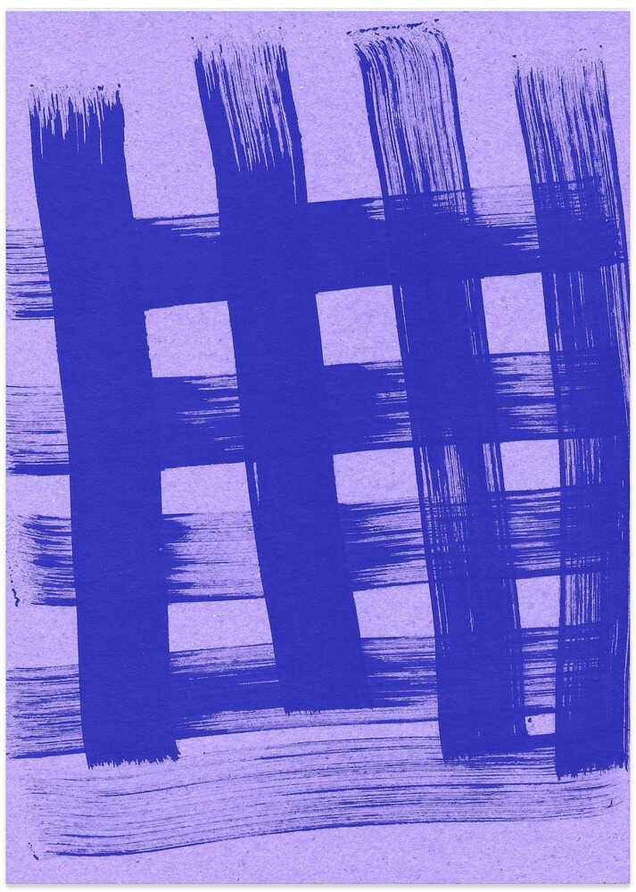 Blue Brush Grid
