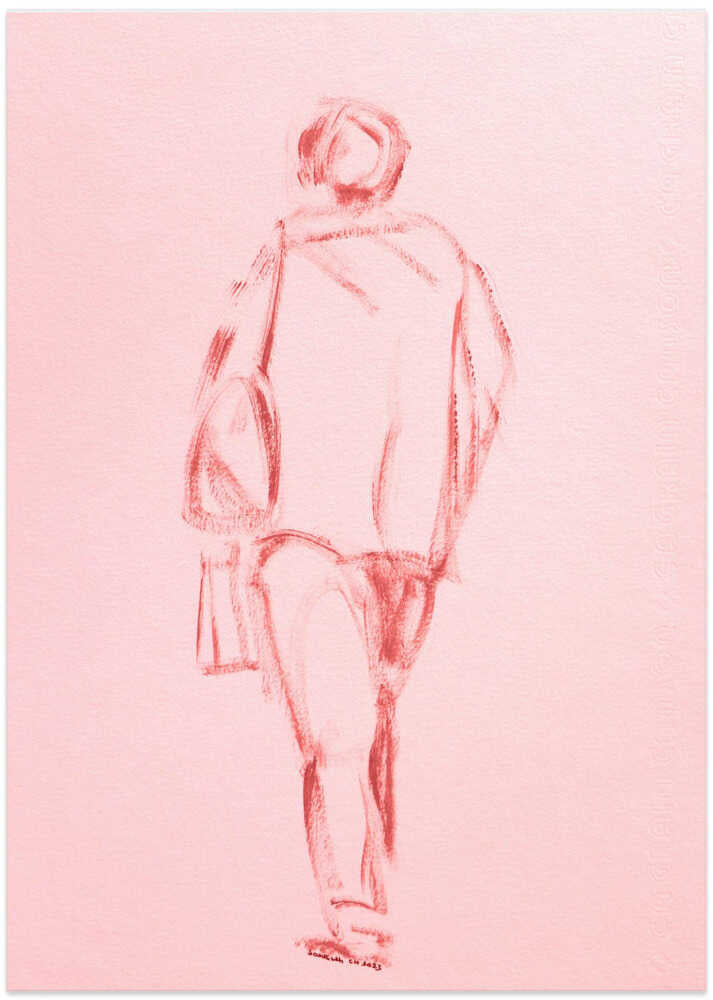 Pink Silhouette Stroll