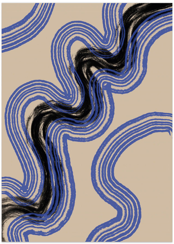 Black and Blue Lines
