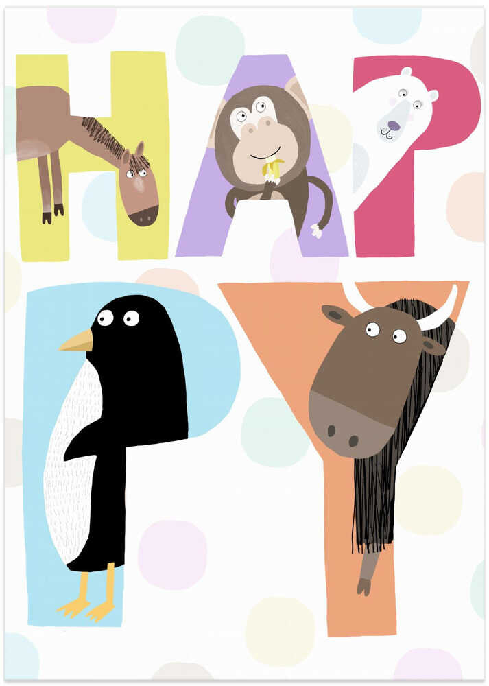 Happy! Illustrated Happy Letters by Artist Carla Daly