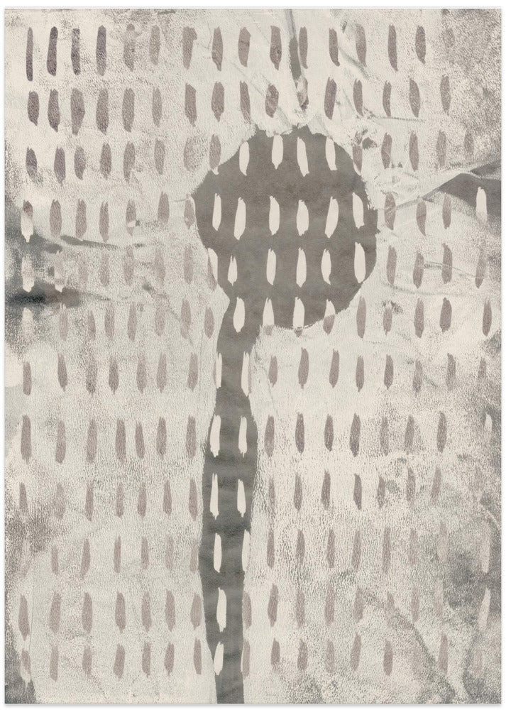 Contemporary Abstract In White and Grey