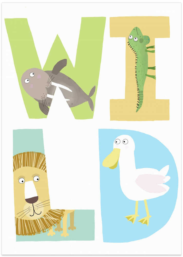 Wild! Illustrated Wild Letters by Artist Carla Daly