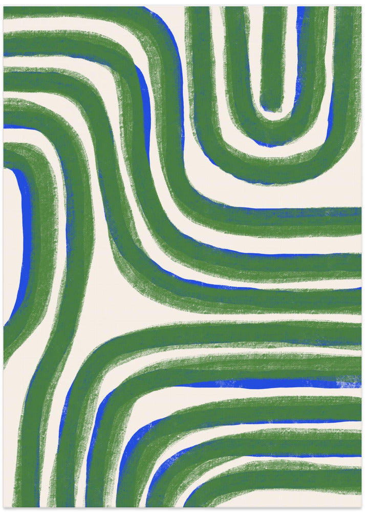 Green Abstract Lines