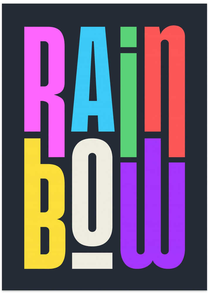 Rainbow Typography
