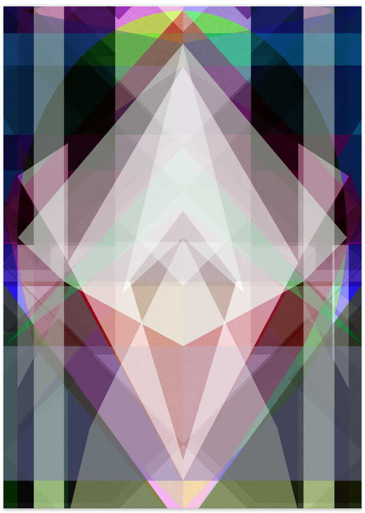 Crystal Abstraction: Prismatic Geometry No.2
