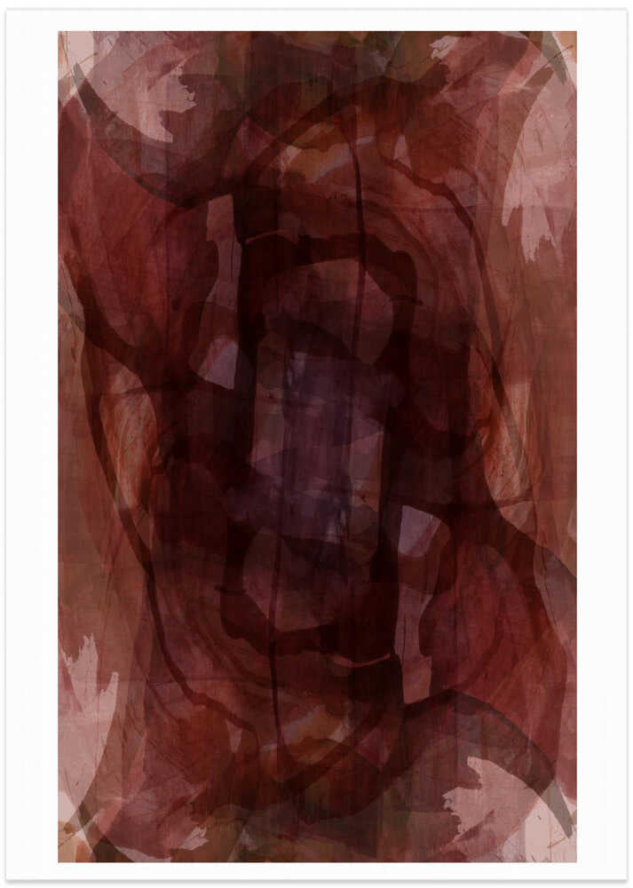 Muted Merlot: Organic Abstraction No.2