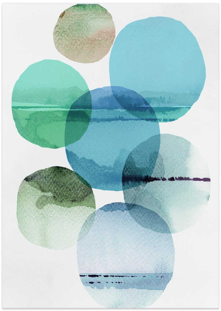 Watercolour Sea Gems No.1