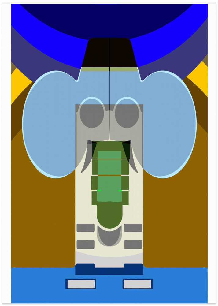 Joyful Jumbo: Elephant in Hat & Glasses Art Print