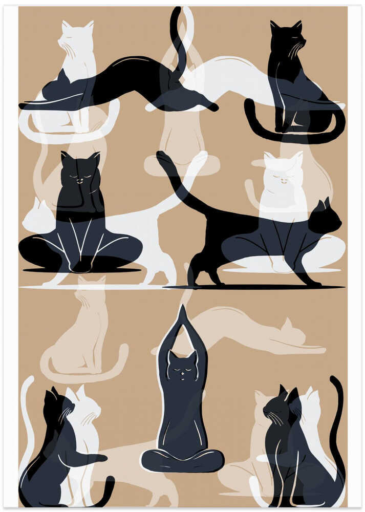 Mindful Meows: Yoga Cat Collection