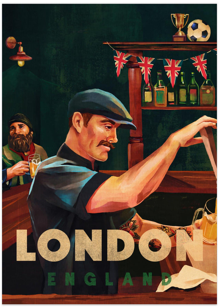 London England Pub Bartender