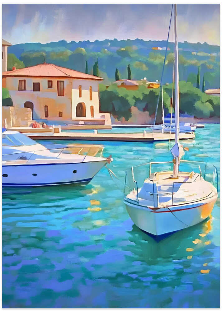 Sailboats In the Harbor