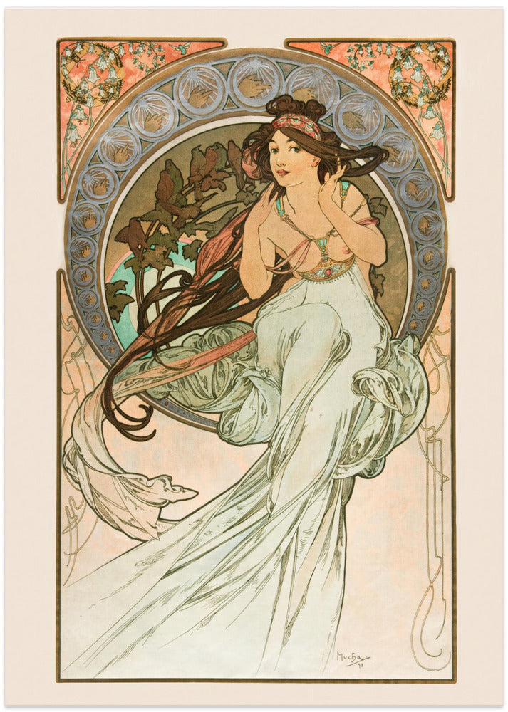 Music, From Les Arts (1898) By Alphonse Mucha