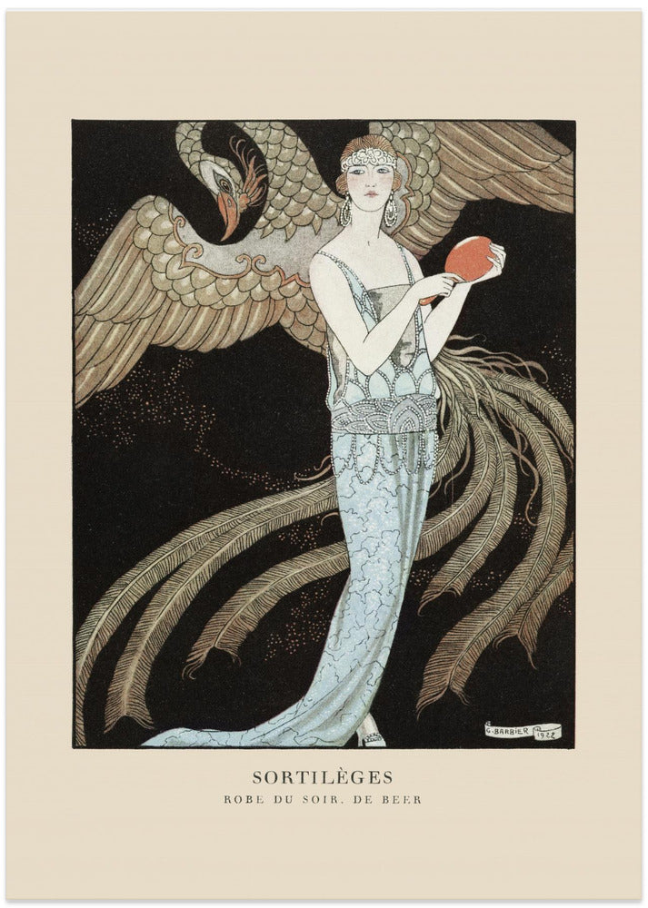 Sortilèges Evening Dress, De Beer (1922) By George Barbier