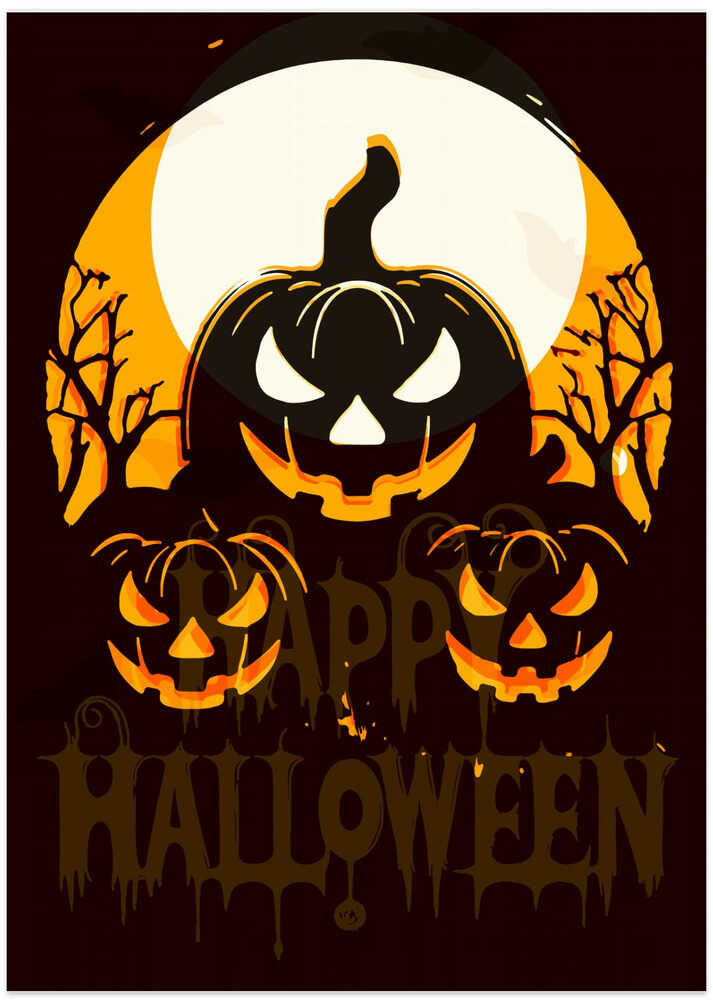 Jack-o'-Lantern Glow: A Spooky Night Scene