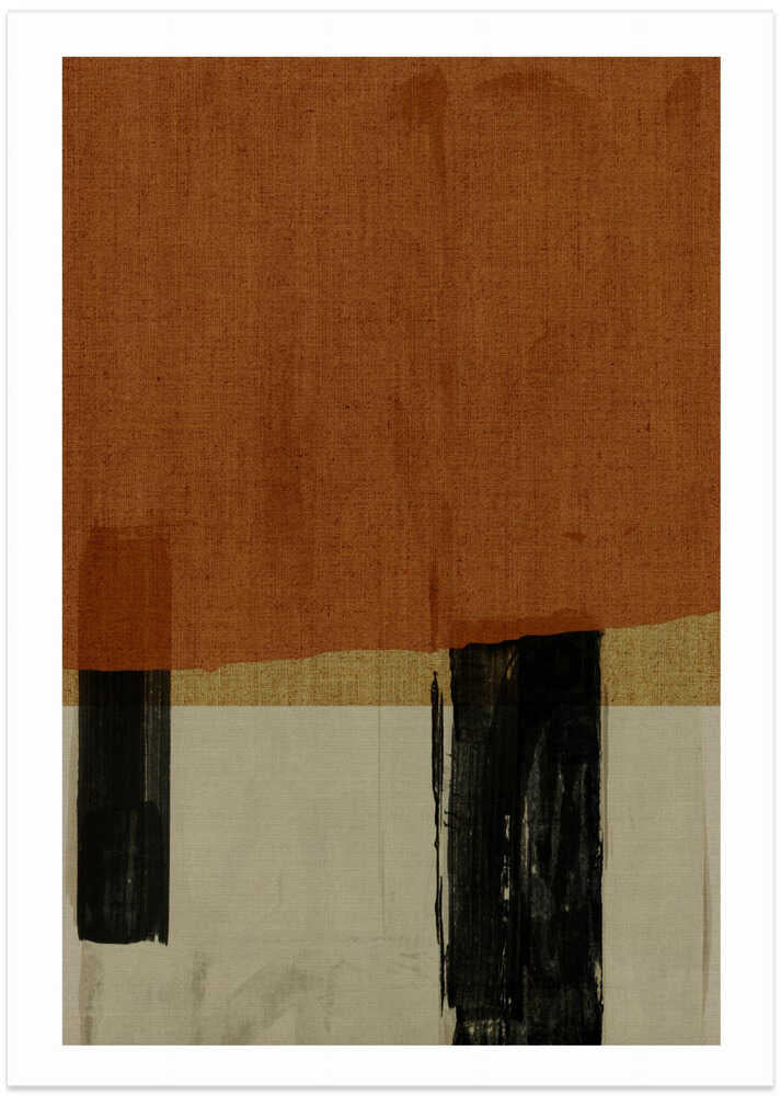 Burnt Sienna Abstraction