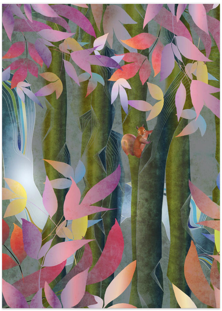 Autumn By a Waterfall