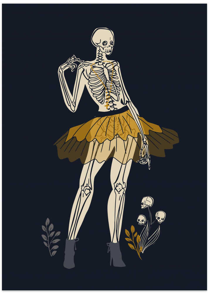 Gothic fashionista black Illustration No1