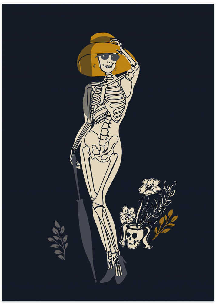 Gothic fashionista black Illustration No2