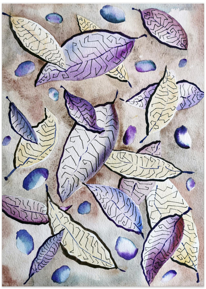 Watercolor Leaves