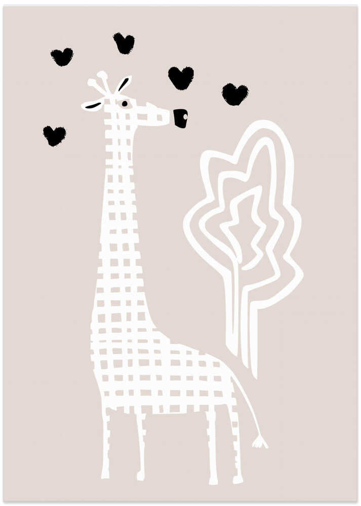 Cool giraffe neutral colors