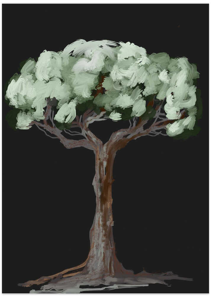 Vintage Tree Painting