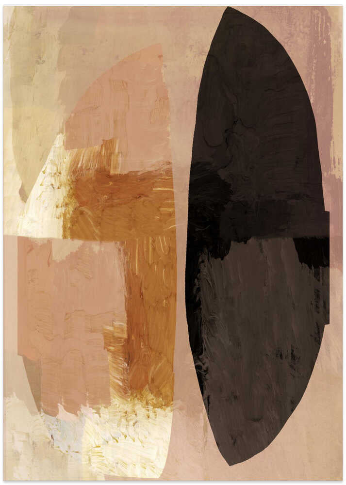 Paired Abstract Shapes in Neutral Tones