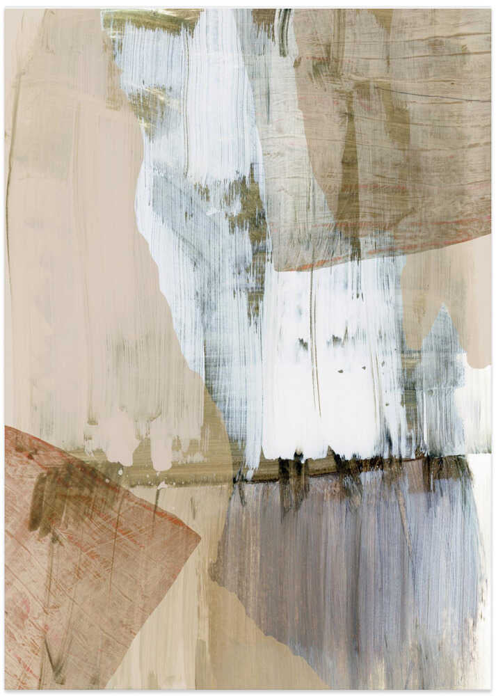 Light Tones Abstract with Brushstrokes