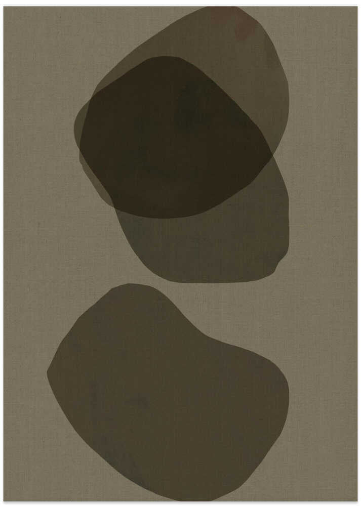 Floating Organic Forms in Brown