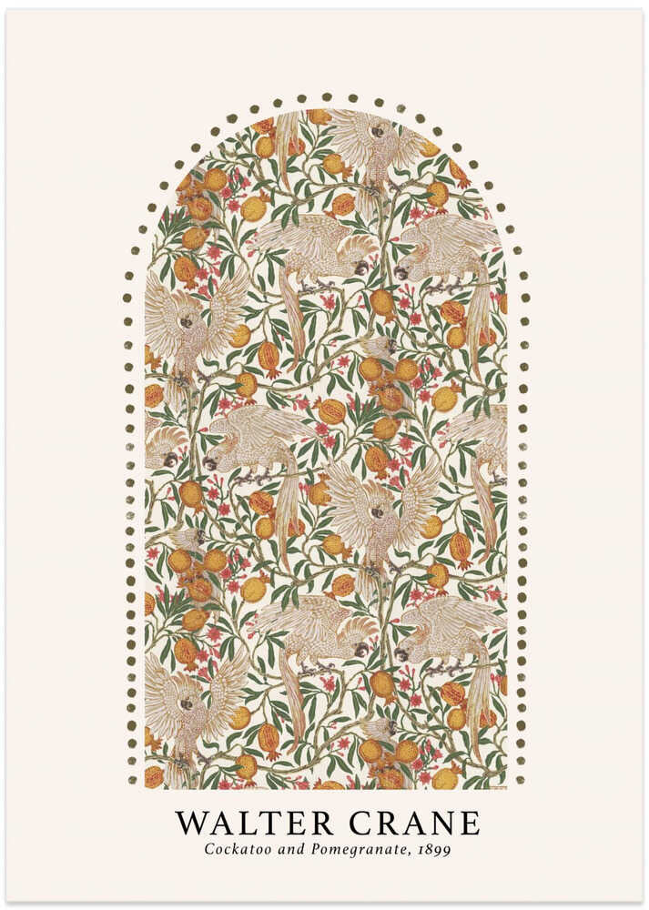 Cockatoo and Pomegranate