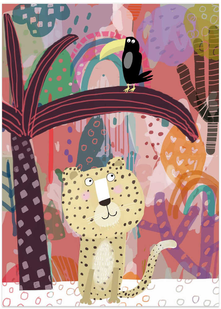 Cheetah with Toucan Jungle Fun