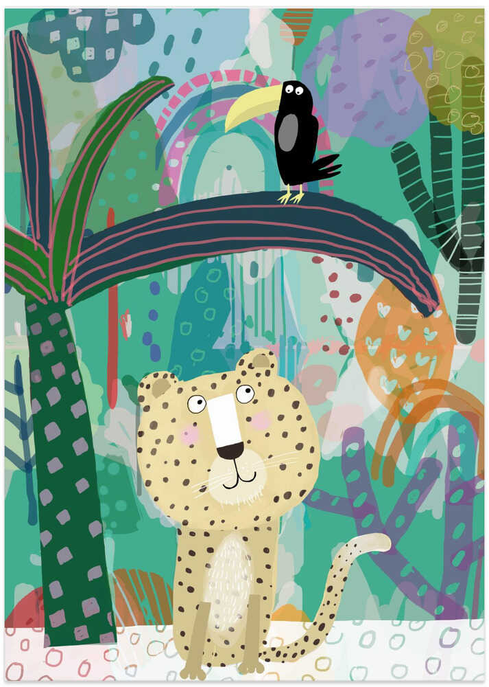 Cheetah with Toucan Jungle Fun