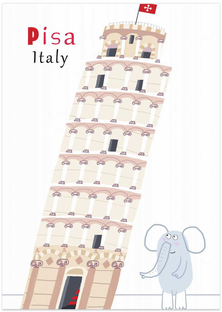 "LANDMARK25" Leaning Tower of Pisa, Italy