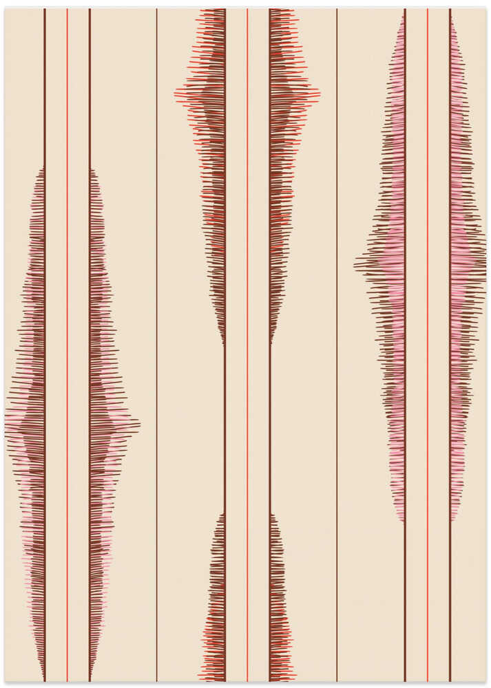 Boho ikat stripes pattern