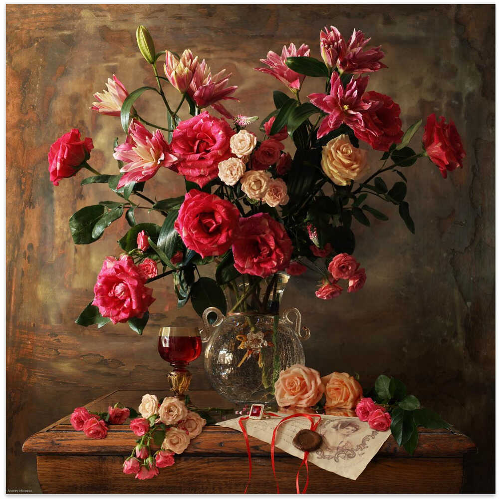 Still life with roses