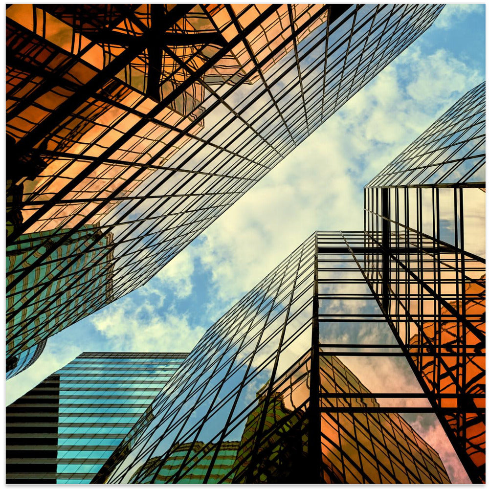 Art Prints of Colorful mirrors.