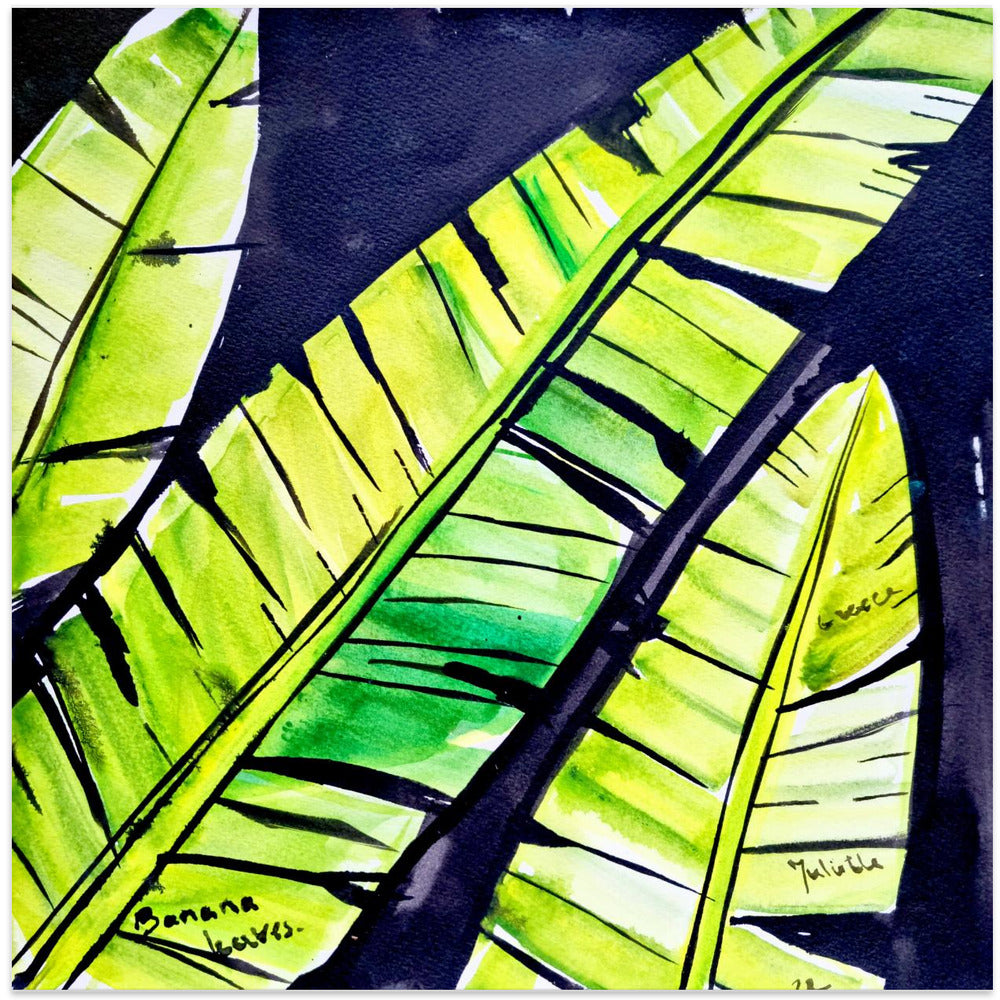 Banana leaves