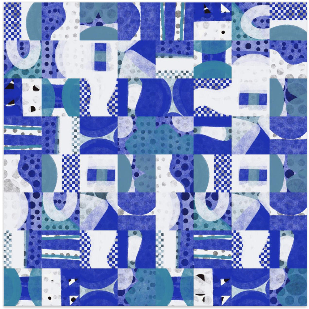 Mid Century Grid Pattern Five