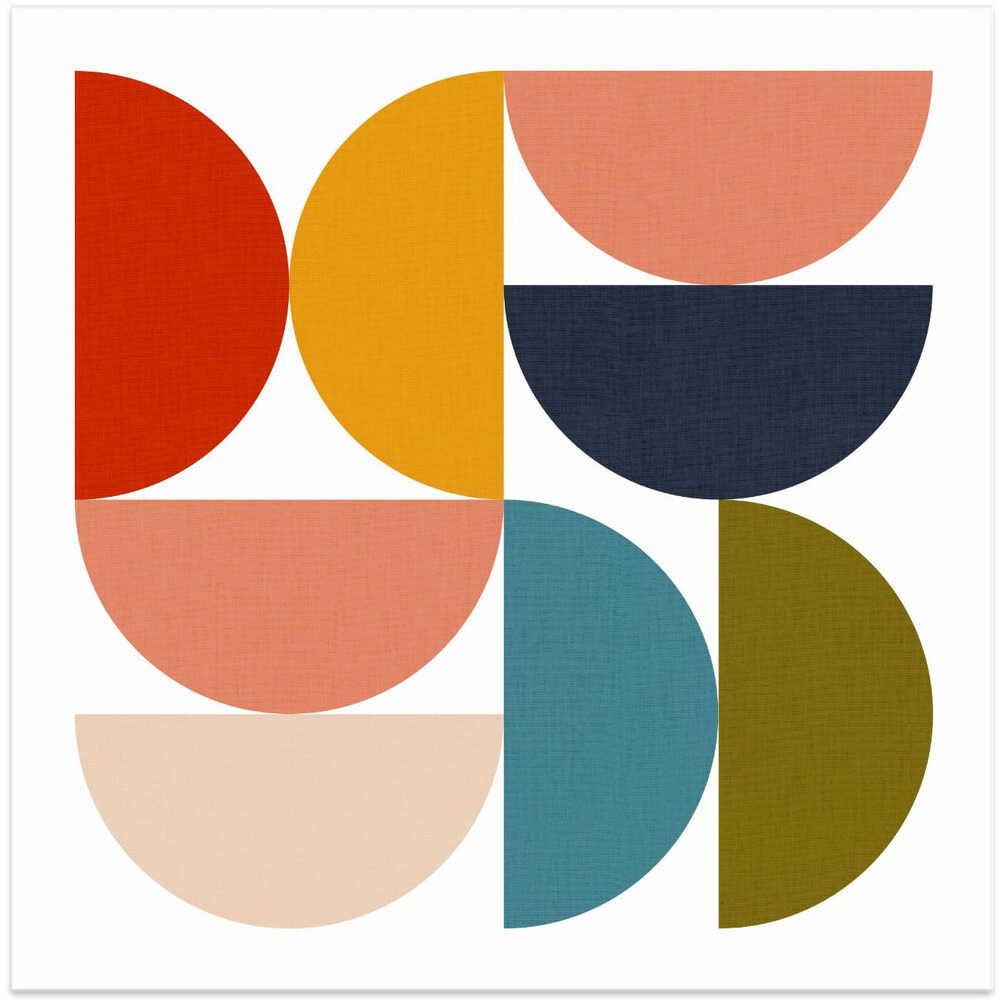 Mid Century Geometric Color Play 4
