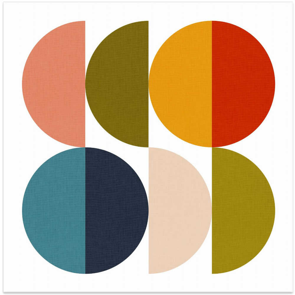 Mid Century Geometric Color Play 2