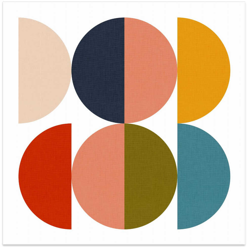 Mid Century Geometric Color Play 1
