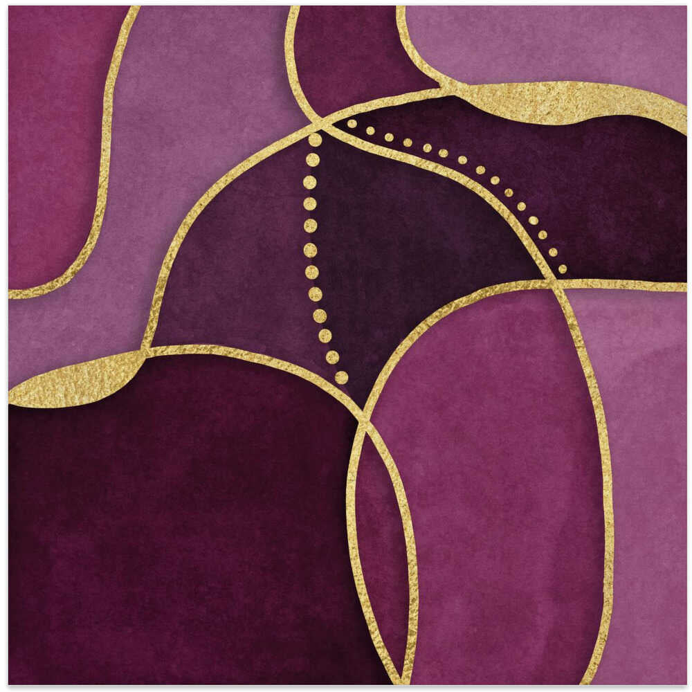 Calm Shapes Pink Gold