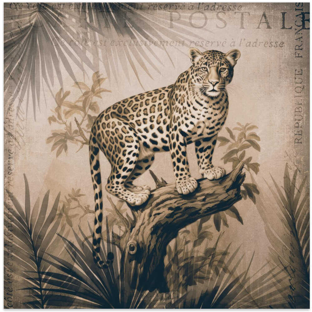 Cheetahs Exotic Jungle Monochrome