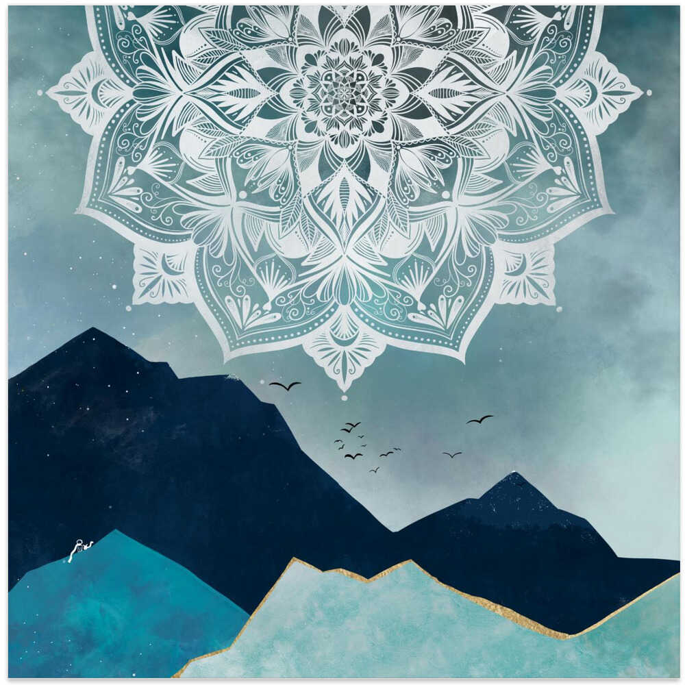 Mandala and mountains
