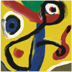 Art Prints of Abstract yellow oil painting