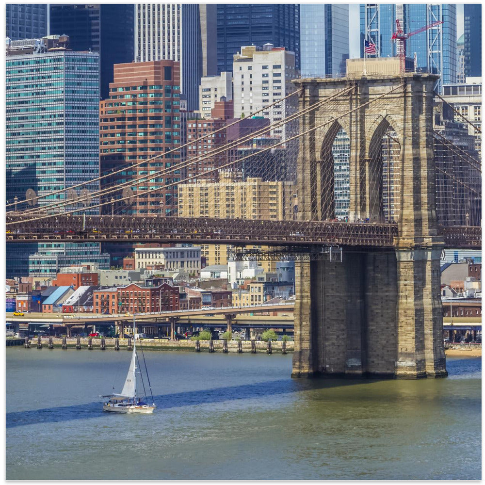 Art Prints of NEW YORK CITY Brooklyn Bridge & Manhattan Skyline