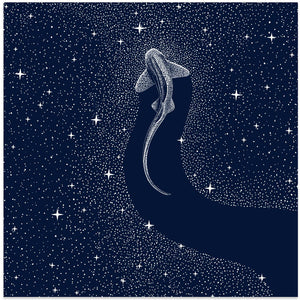Art Prints of Leopard Shark In Cosmos