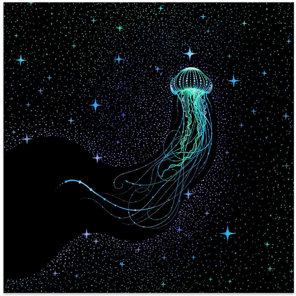 Starry Jellyfish Colored